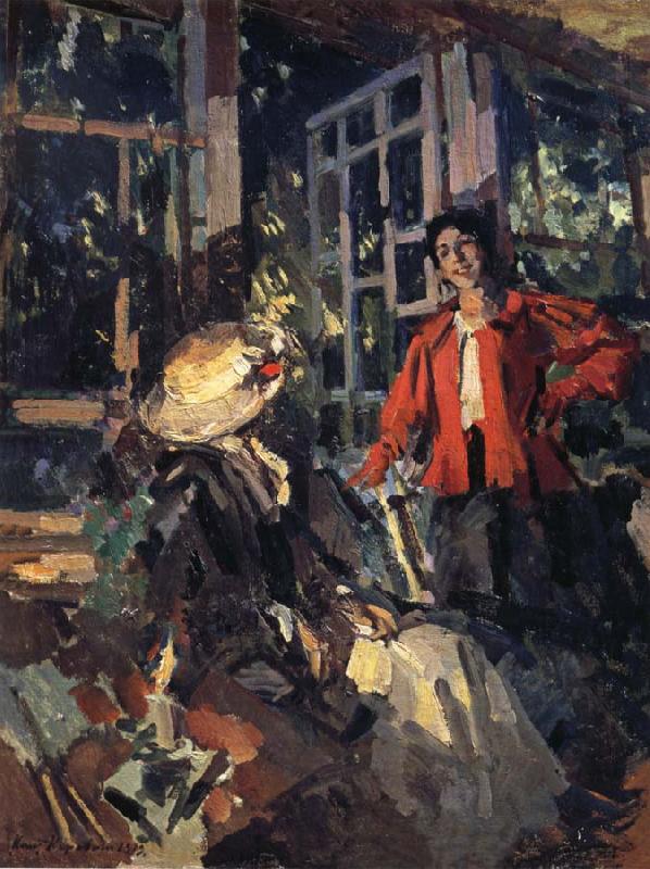 Konstantin Korovin Near the window oil painting image